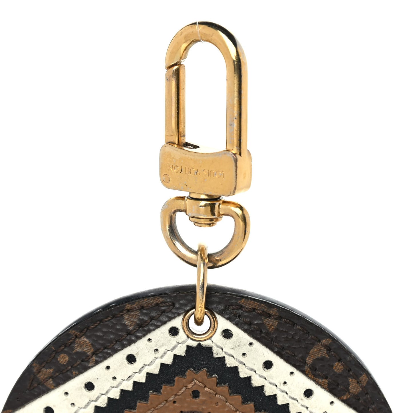 Monogram Brogue V Key Holder Bag Charm