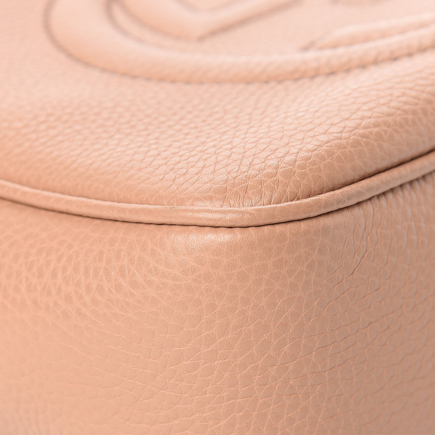 Gucci Pebbled Calfskin Small Soho Disco Bag Rose Beige 8 of 12