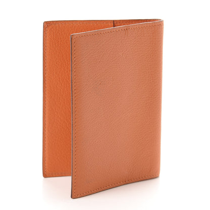 Hermes Chevre Mysore Globe Trotter Agenda Cover PM Orange 3 of 6