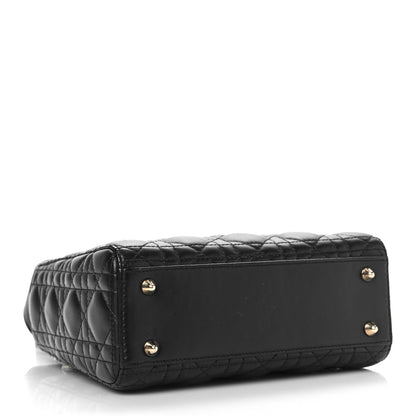 Christian Dior Lambskin Cannage Small My ABCDior Lady Dior Black 4 of 10