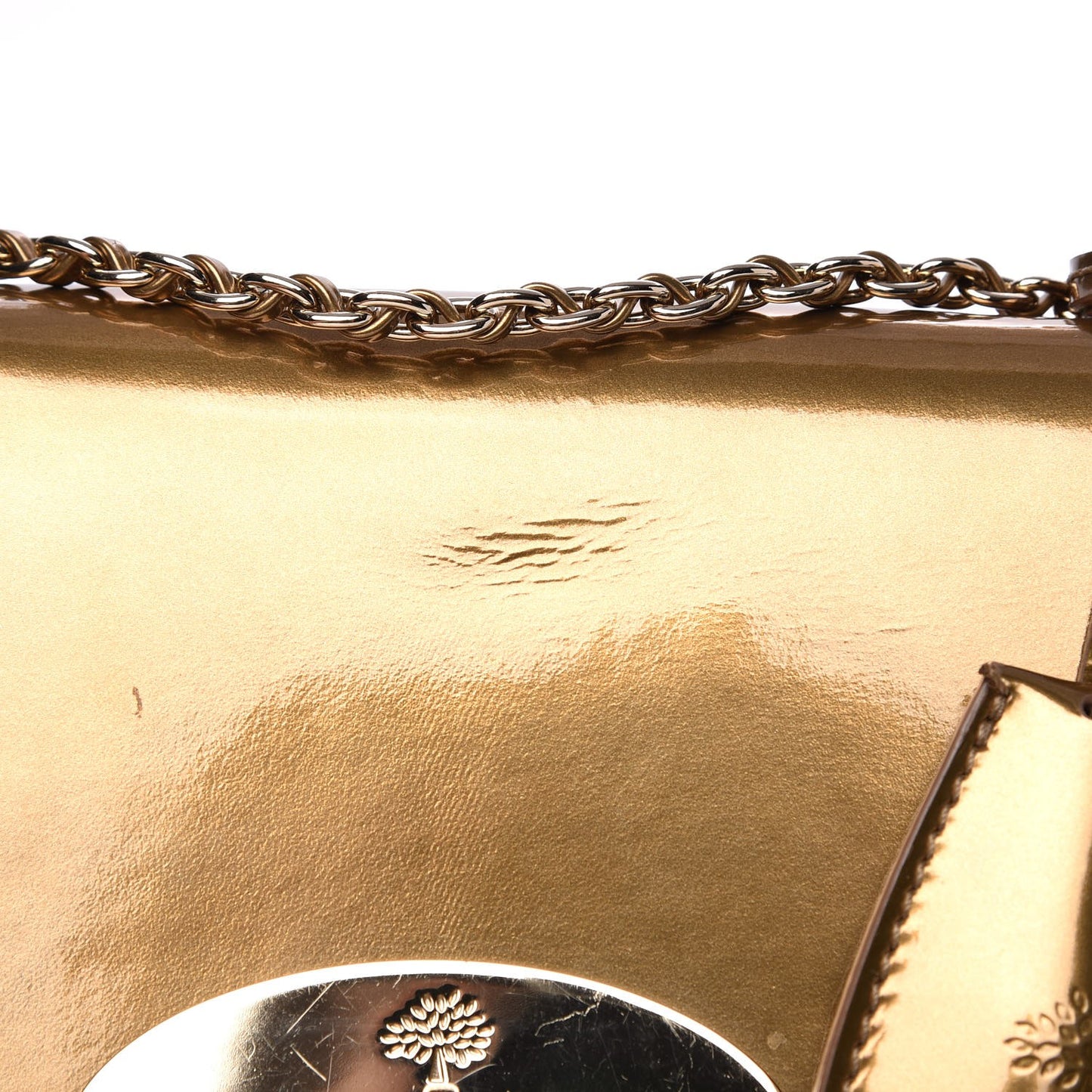 Metallic Patent Small Lily Gold
