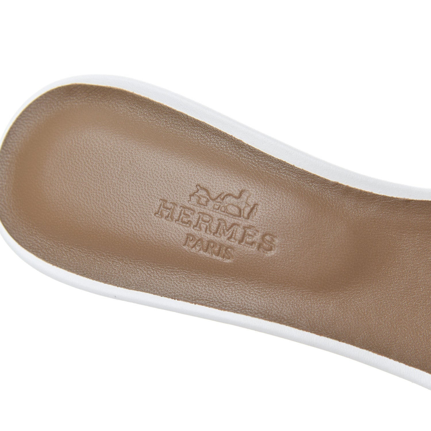 Hermes Calfskin Oasis Sandals 36.5 White 6 of 12