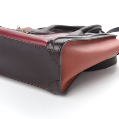 Celine Satin Calfskin Nano Tri-Color Luggage Orchid 10 of 10