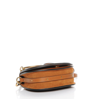 Chloe Calfskin Suede Small Nile Bracelet Bag Caramel 4 of 8