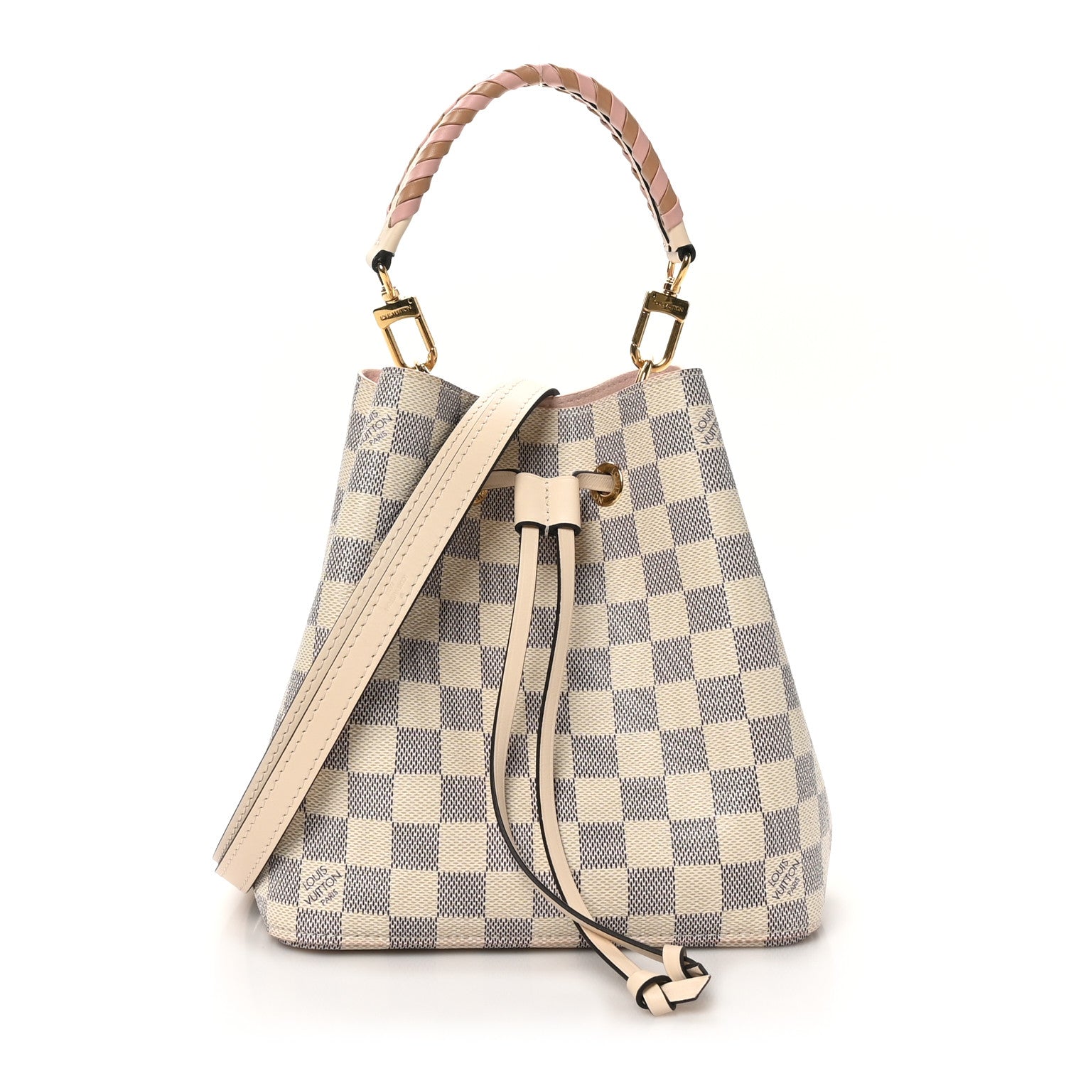 Louis Vuitton Damier Azur Braided Neonoe BB Pink 1 of 10