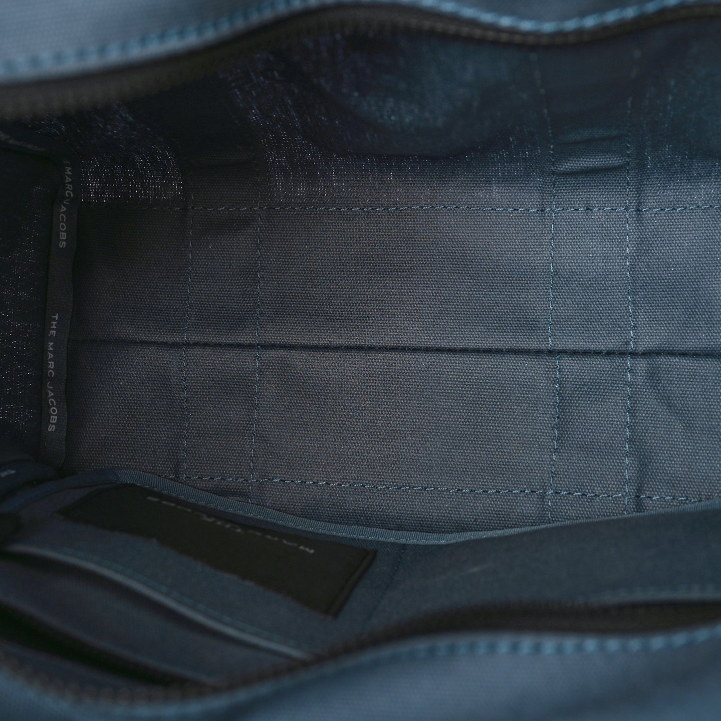 Cotton Canvas Medium The Traveler Tote Bag Blue Shadow