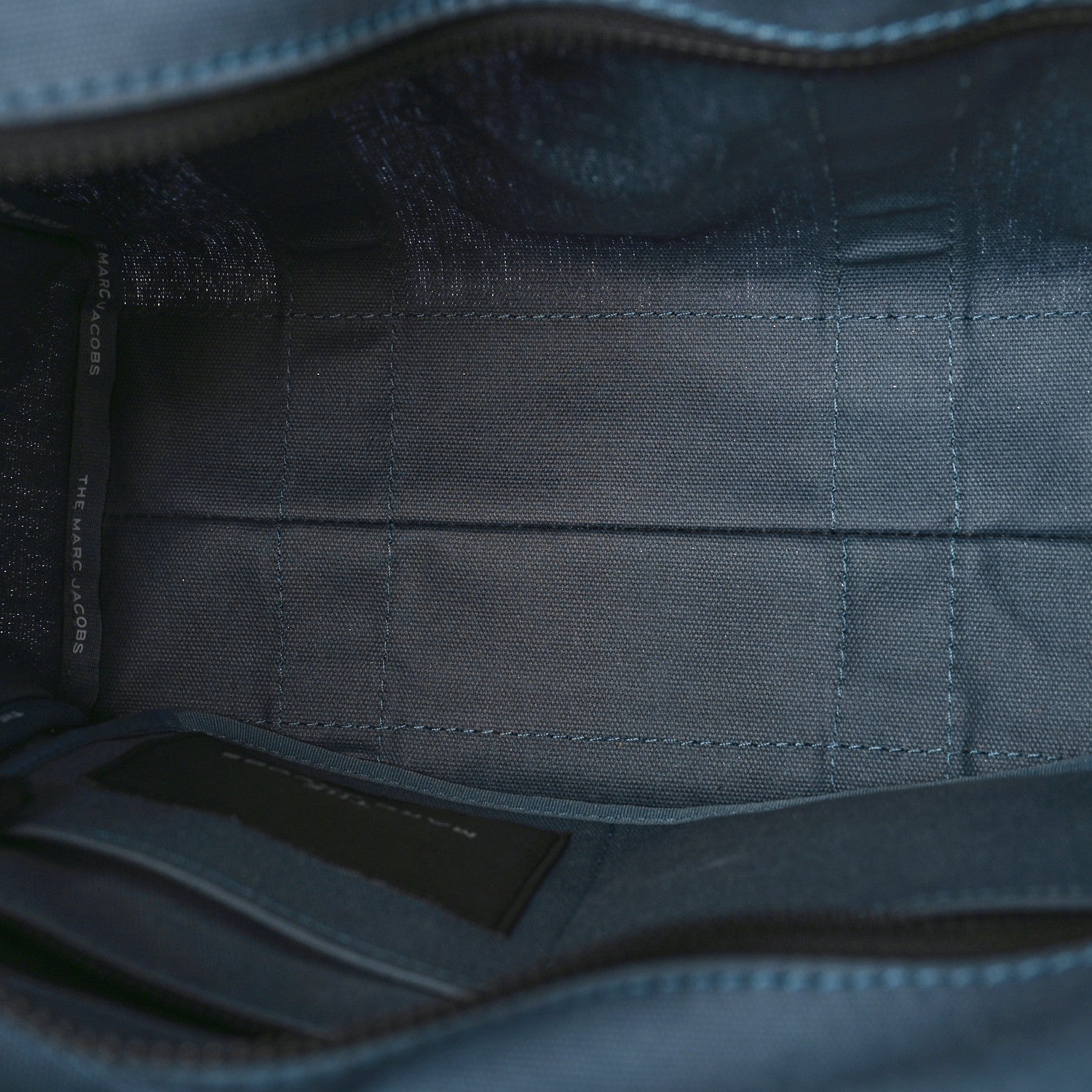 Marc Jacobs Cotton Canvas Medium The Traveler Tote Bag Blue Shadow 5 of 12