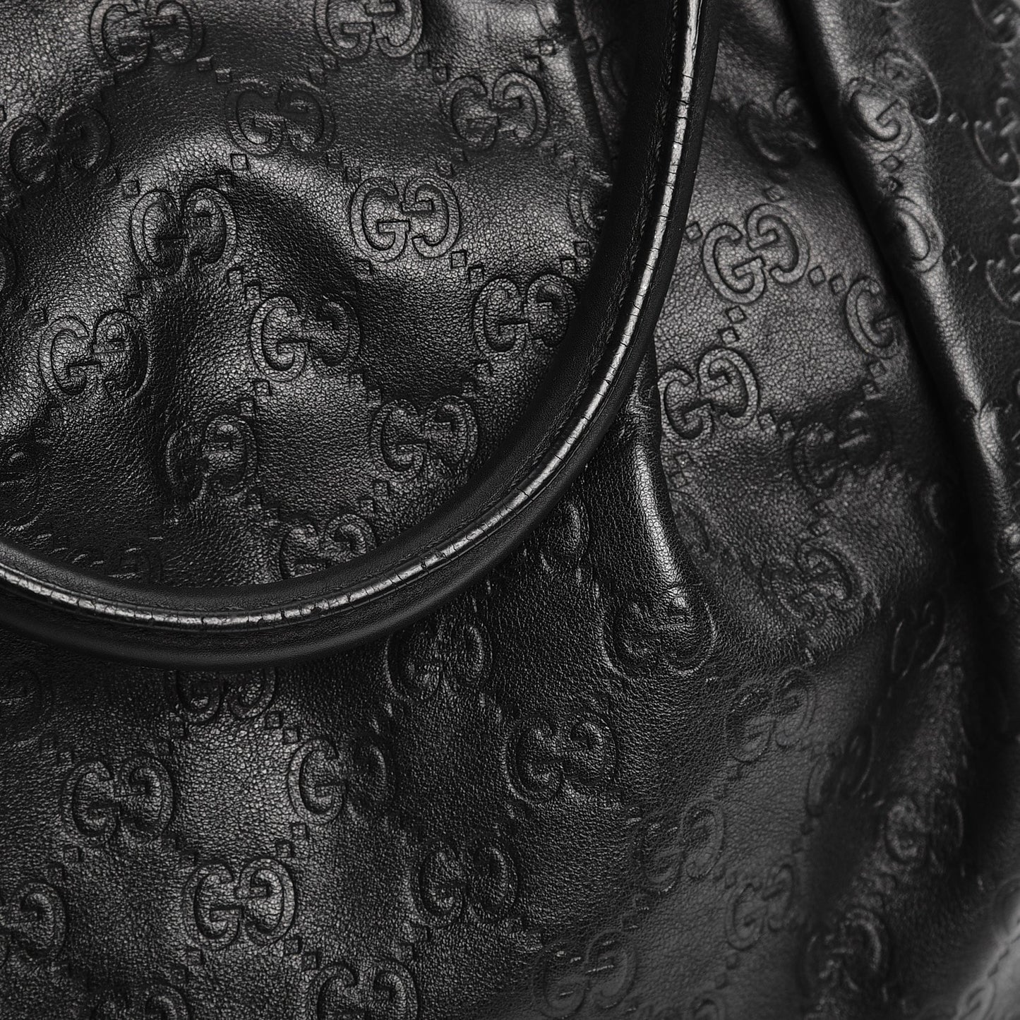 Guccissima Medium Sukey Tote Black