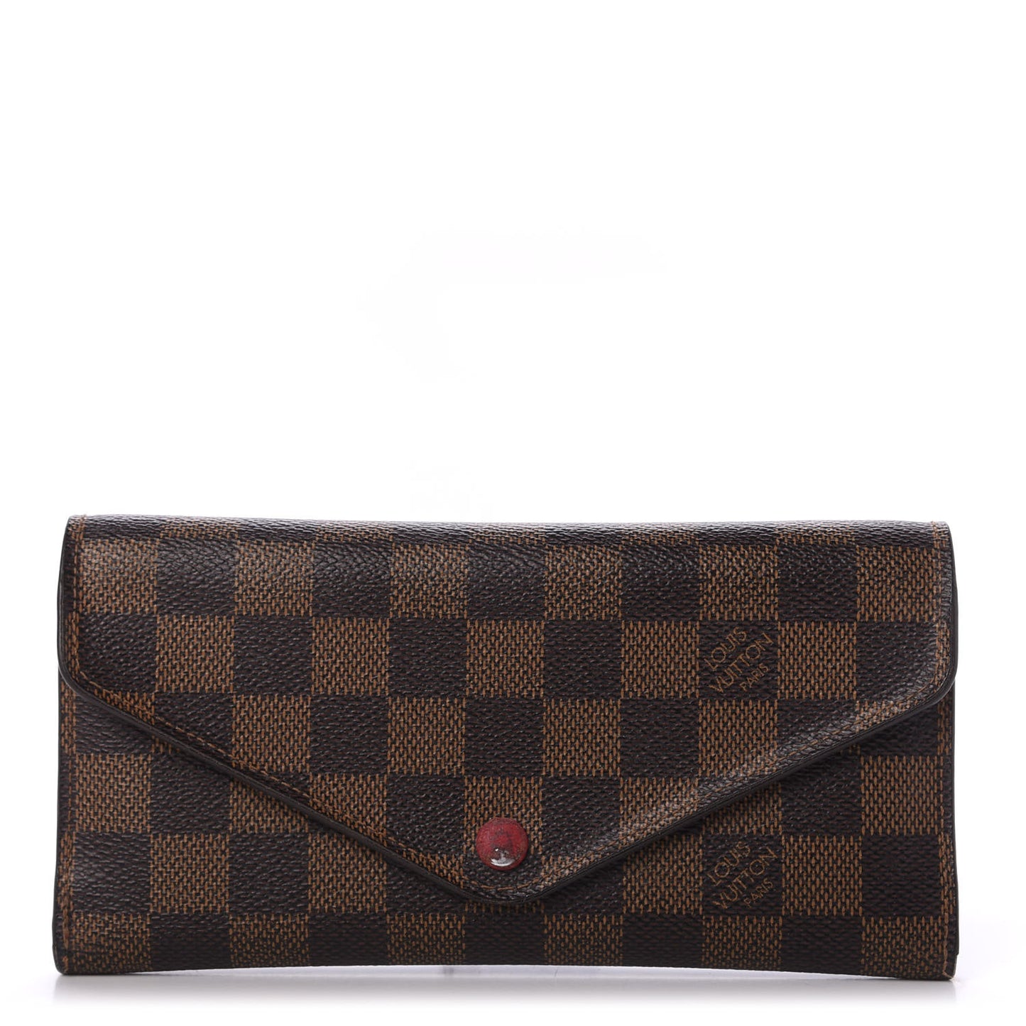 Damier Ebene Josephine Wallet Red