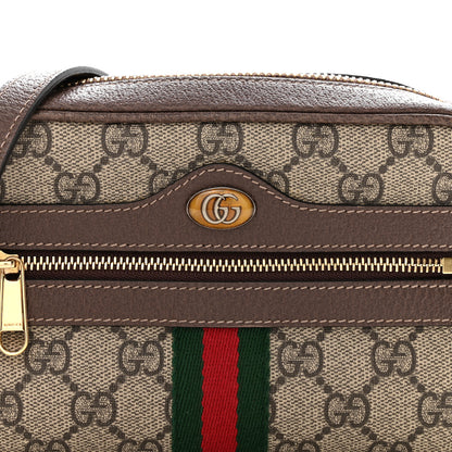 Gucci GG Supreme Monogram Web Mini Ophidia Shoulder Bag Brown 8 of 15