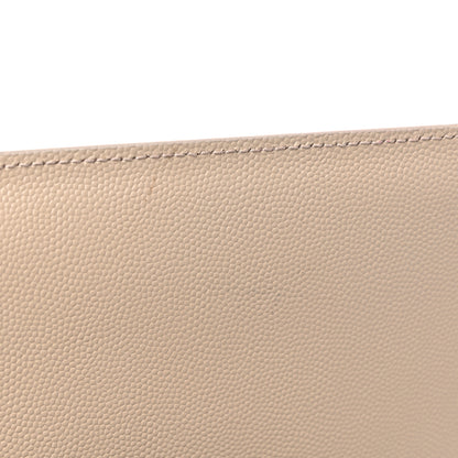 Saint Laurent Grain De Poudre Classic Monogram Cassandre Clutch Nude Powder 11 of 13