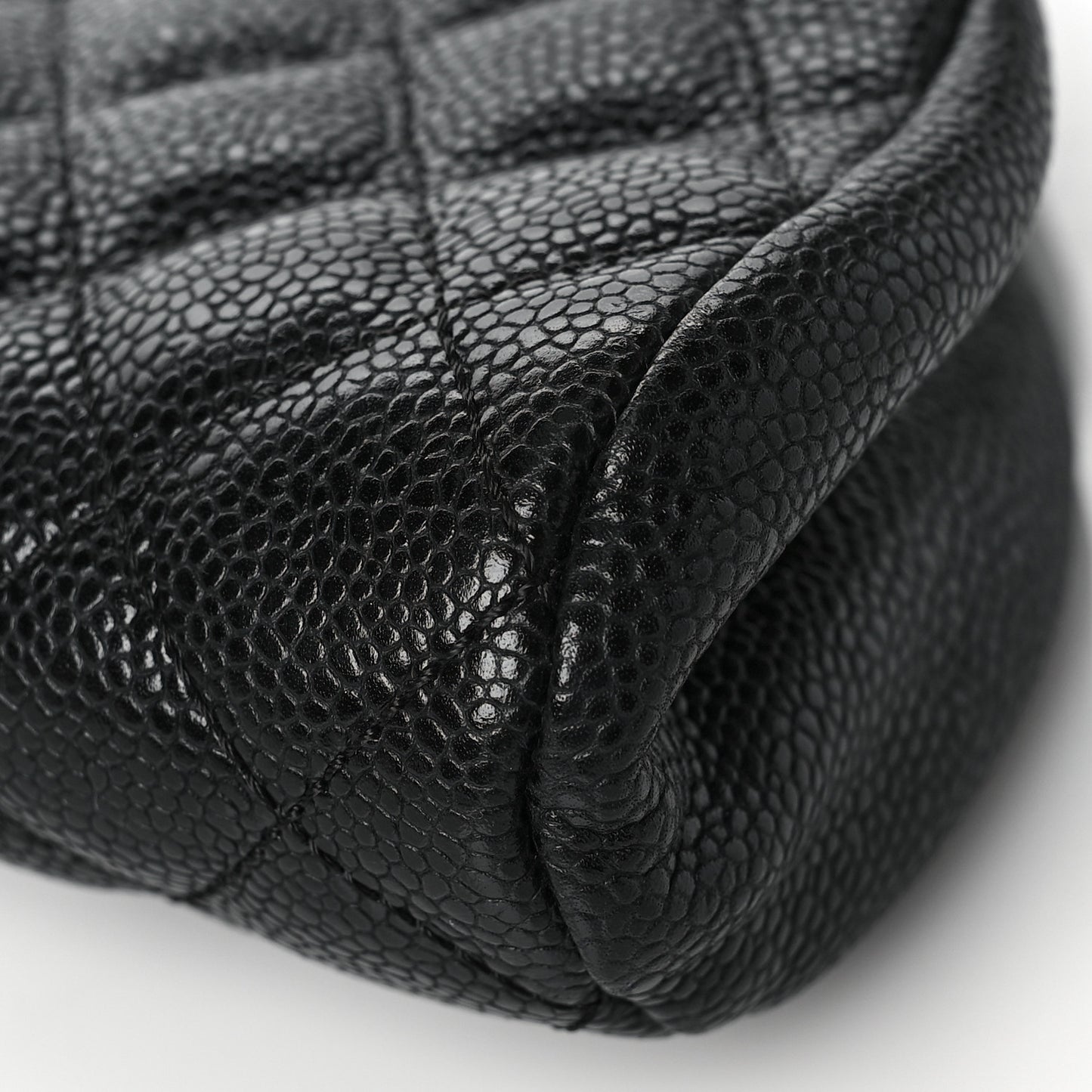 Caviar Quilted Timeless Clutch Black
