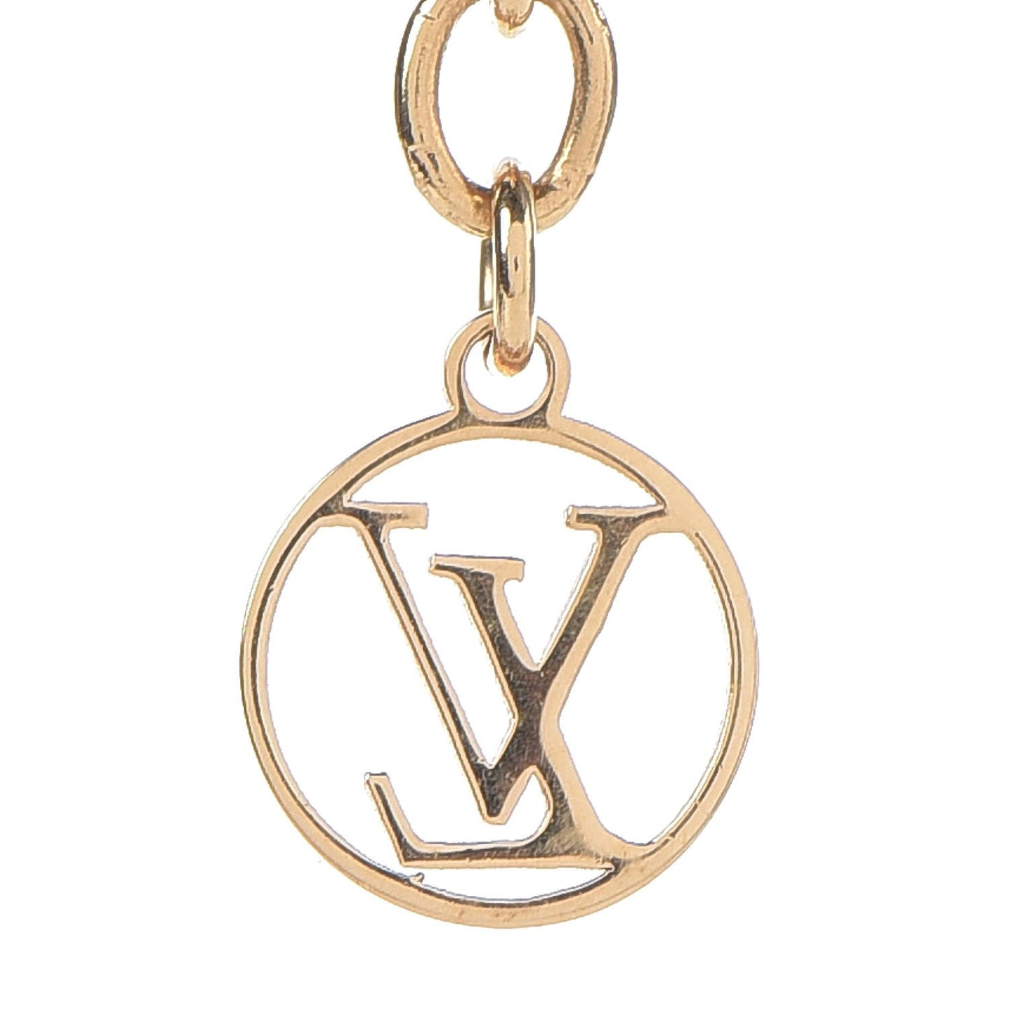LV And Me Hashtag Necklace Gold