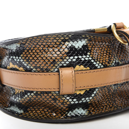 Chloe Python Calfskin Embossed Mini Marcie Round Crossbody Bag Multicolor 6 of 8
