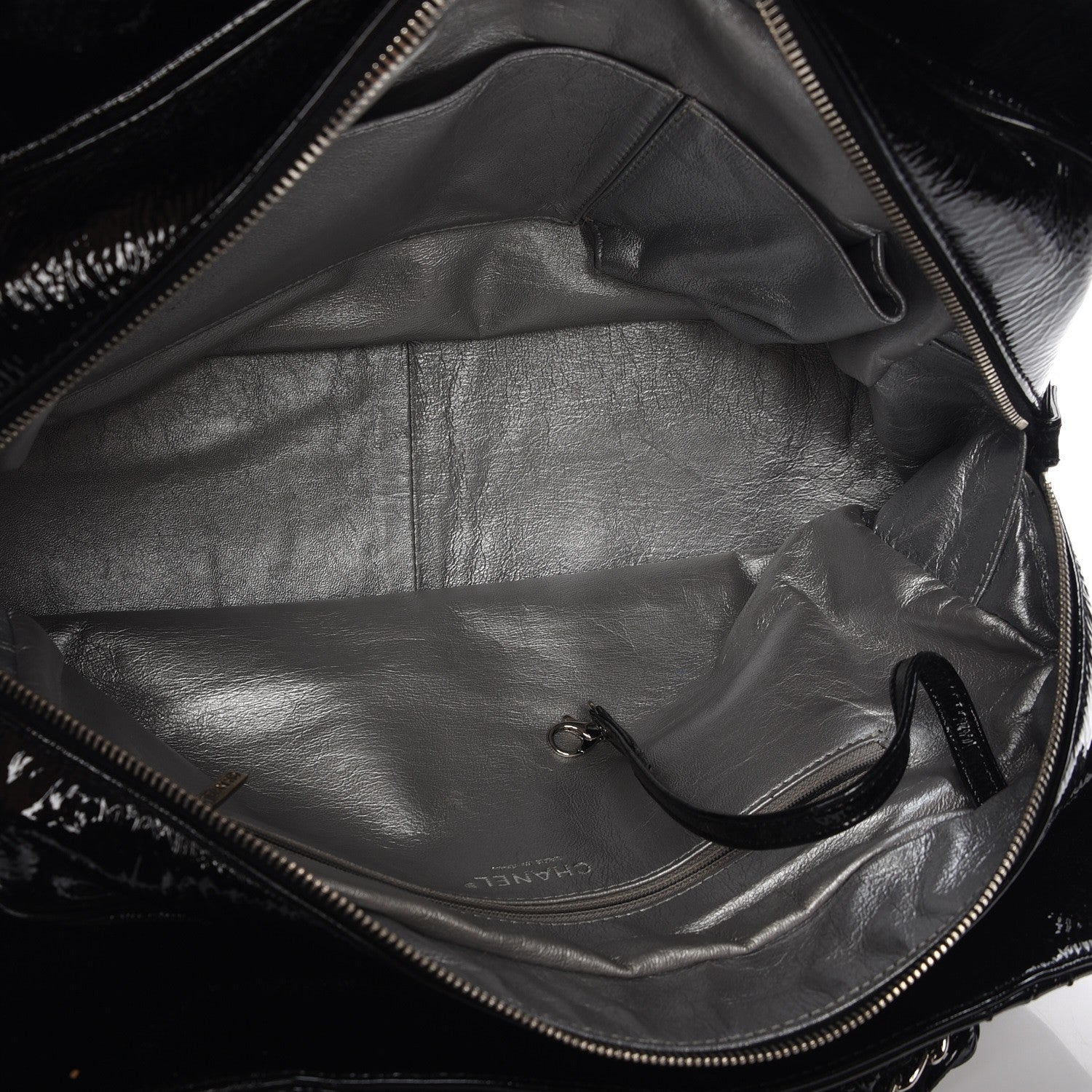 Chanel Patent Calfskin Large Luxe Ligne Tote Black 12 of 15