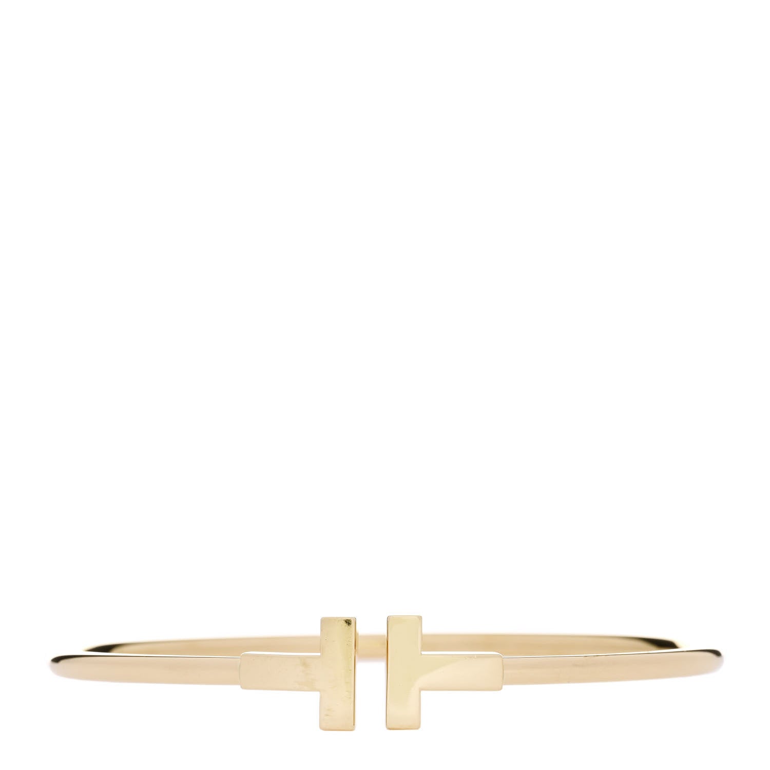 Tiffany 18K Yellow Gold T Wire Bracelet 1 of 3