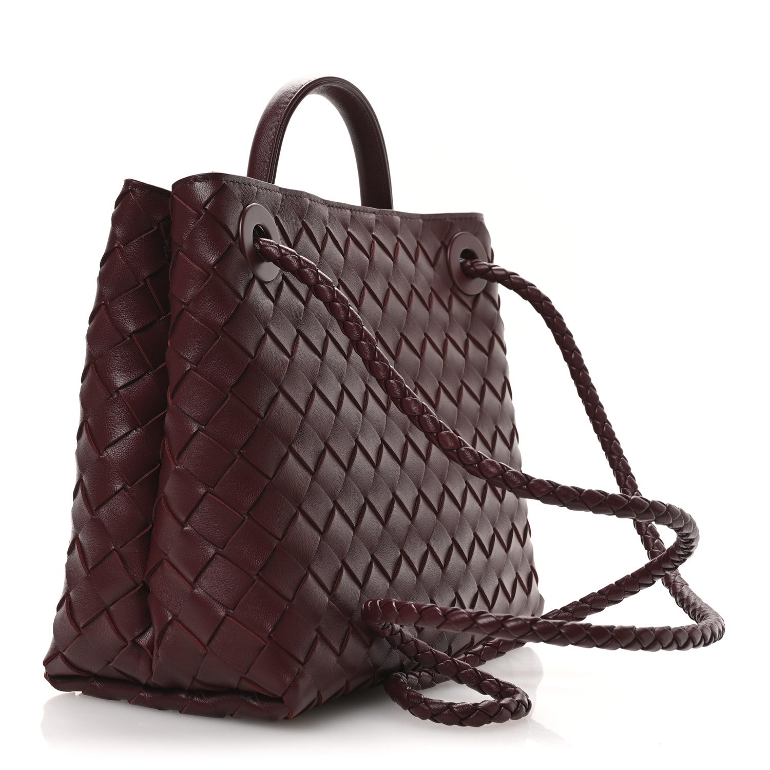 Bottega Veneta Nappa Intrecciato Small Andiamo Shoulder Bag Barolo 3 of 9