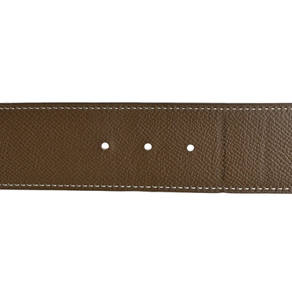 Hermes Epsom 38mm Constance H Belt 100 Gold Etoupe 6 of 9