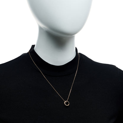 Gucci 18K Rose Gold Diamond Icon Amore Pendant Necklace 2 of 6