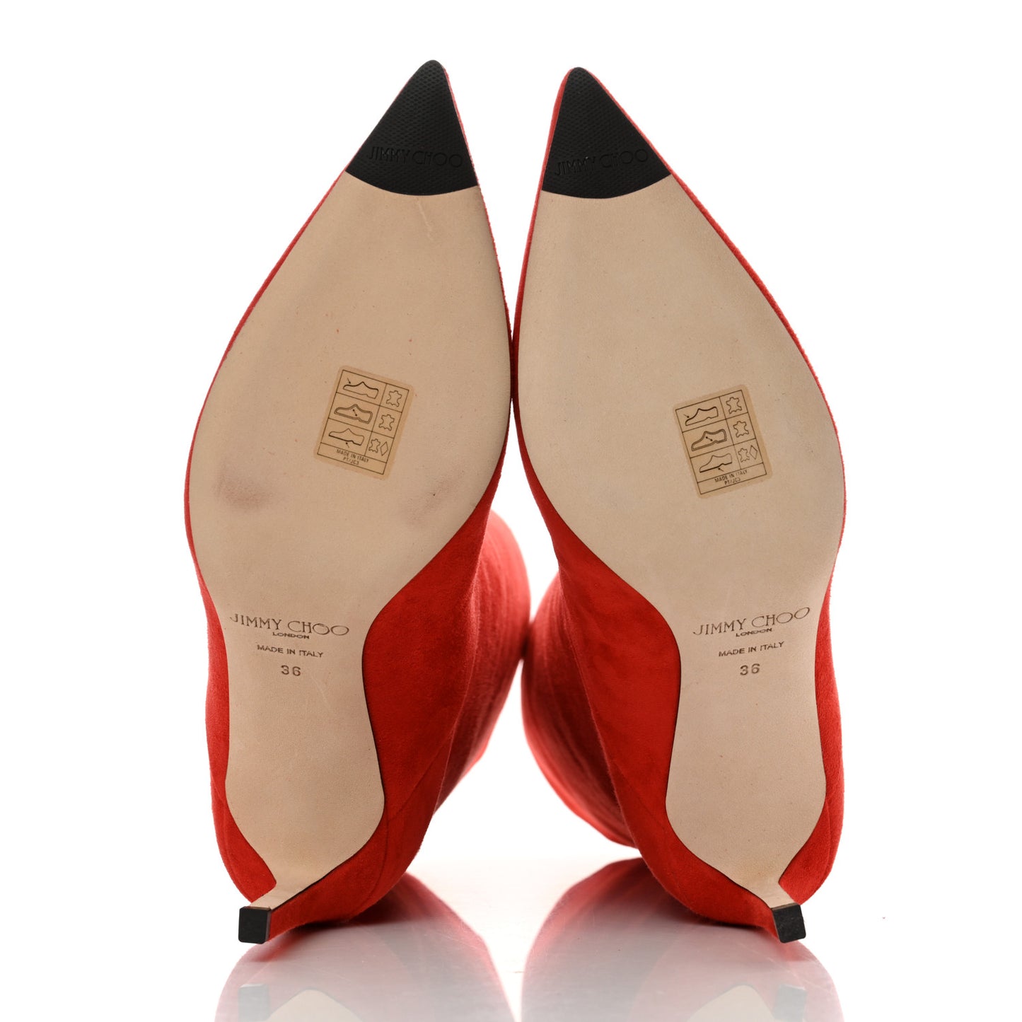 Suede Beren 85 Boots 36 Red