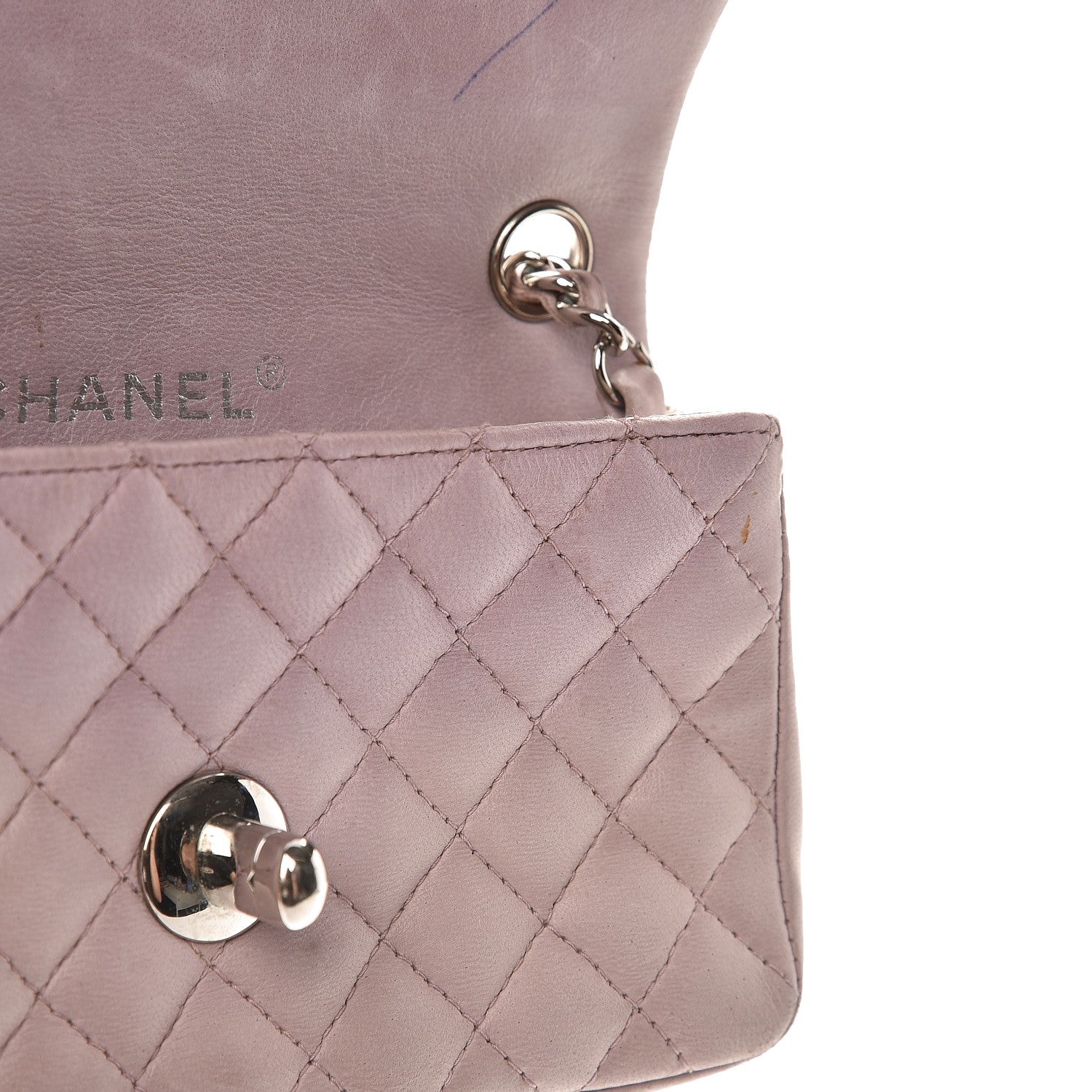 Chanel Lambskin Quilted Ladybug Extra Mini Flap Lavender 10 of 10