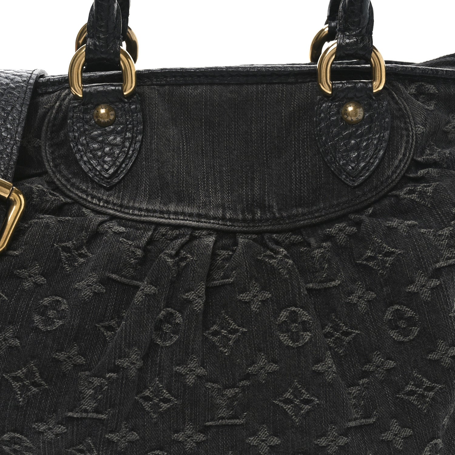 Louis Vuitton Denim Neo Cabby MM Black 7 of 9