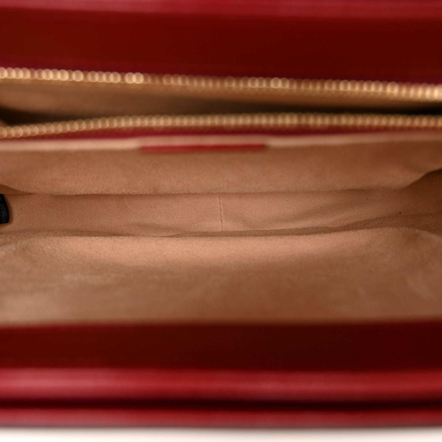 GG Supreme Monogram Azalea Calfskin Horsebit 1955 Shoulder Bag Beige Ebony New Cherry Red