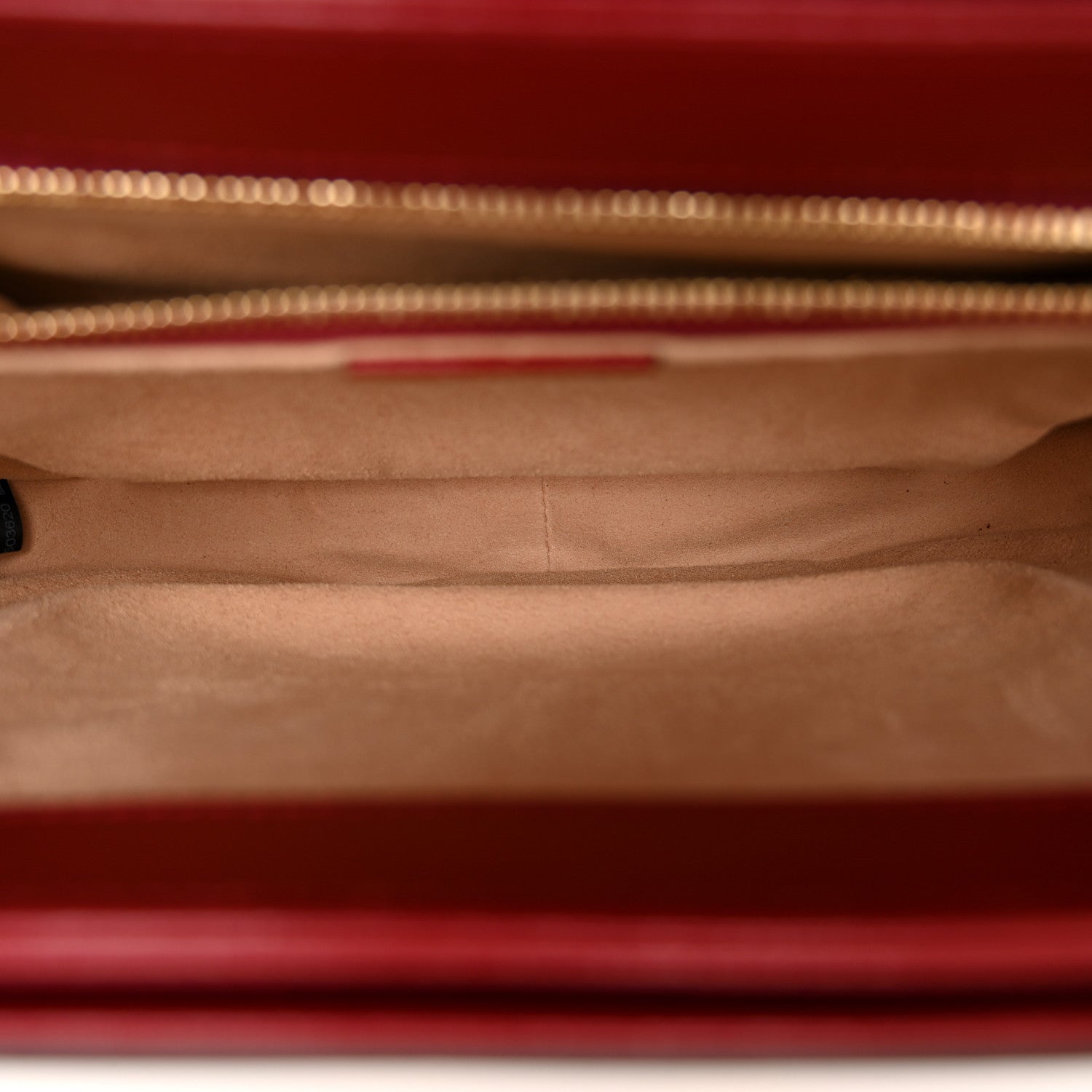 Gucci GG Supreme Monogram Azalea Calfskin Horsebit 1955 Shoulder Bag Beige Ebony New Cherry Red 5 of 11