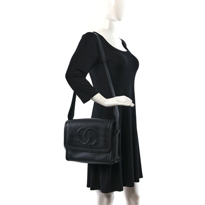 Chanel Lambskin CC Shoulder Bag Black 2 of 10