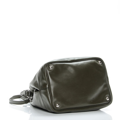 Prada Soft Calf Bucket Bag Militare Ocra 4 of 7