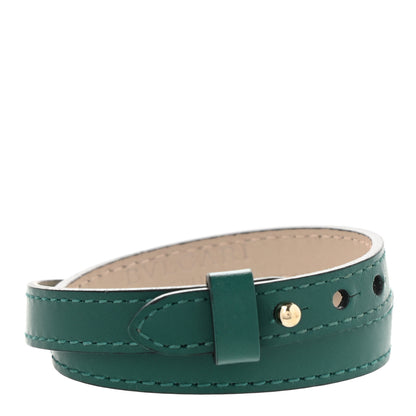 Bulgari Calfskin Serpenti Forever Multi-coiled Bracelet Emerald Green 3 of 5