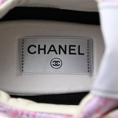 Chanel Tweed CC Sneakers 41 Pink 6 of 8