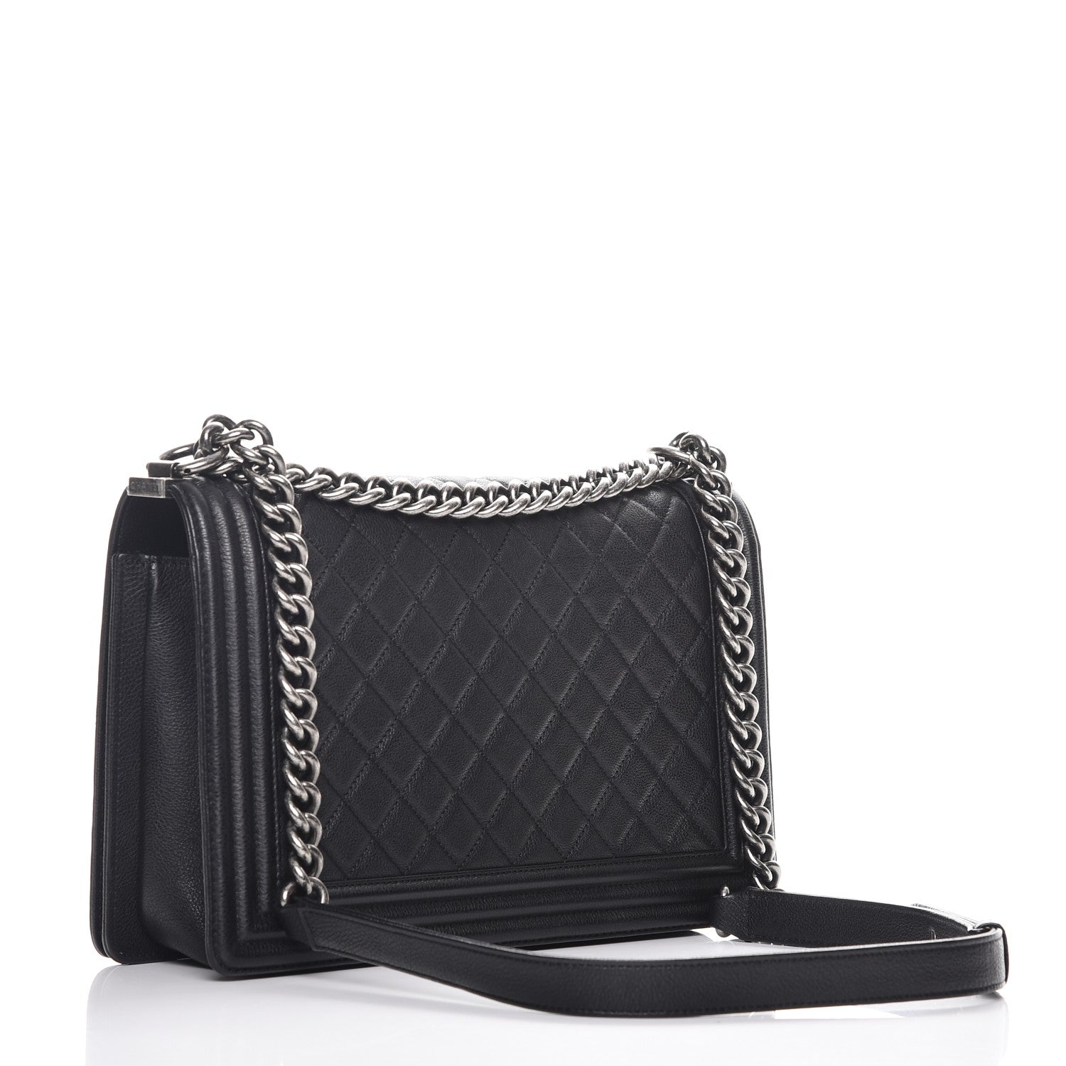 Chanel Calfskin Quilted New Medium Boy Flap Black 3 of 11