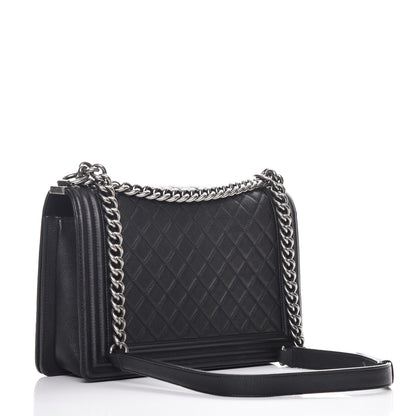 Chanel Calfskin Quilted New Medium Boy Flap Black 3 of 11