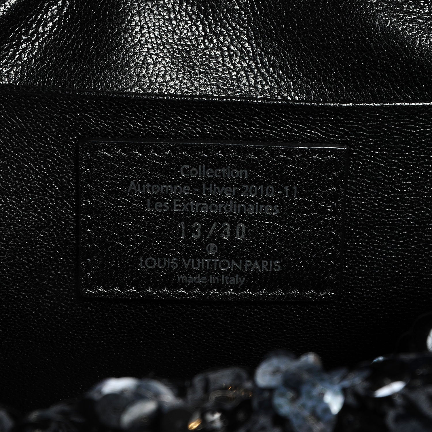 Louis Vuitton Damier Alligator Sequin Virtuose Carrousel Black 6 of 8