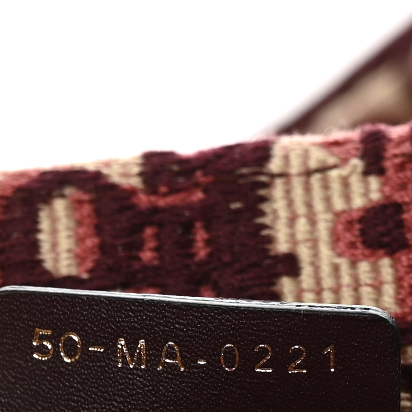 Oblique Large Book Tote Burgundy Multicolor