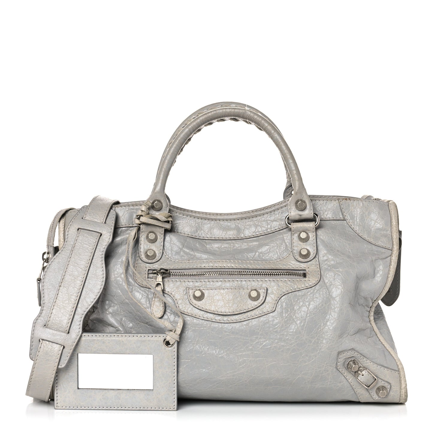 Agneau Giant 12 Silver Hardware City Gris Ciment