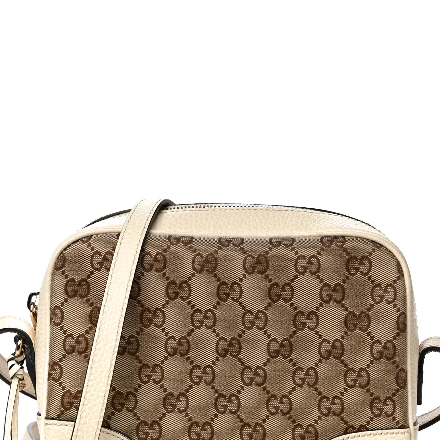 Monogram Dollar Calfskin Mini Bree Messenger Bag Beige Ebony Avoire