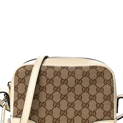 Gucci Monogram Dollar Calfskin Mini Bree Messenger Bag Beige Ebony Avoire 8 of 14