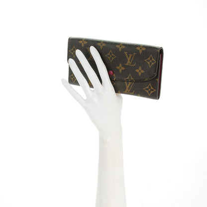 Louis Vuitton Monogram Emilie Wallet Fuchsia 2 of 8