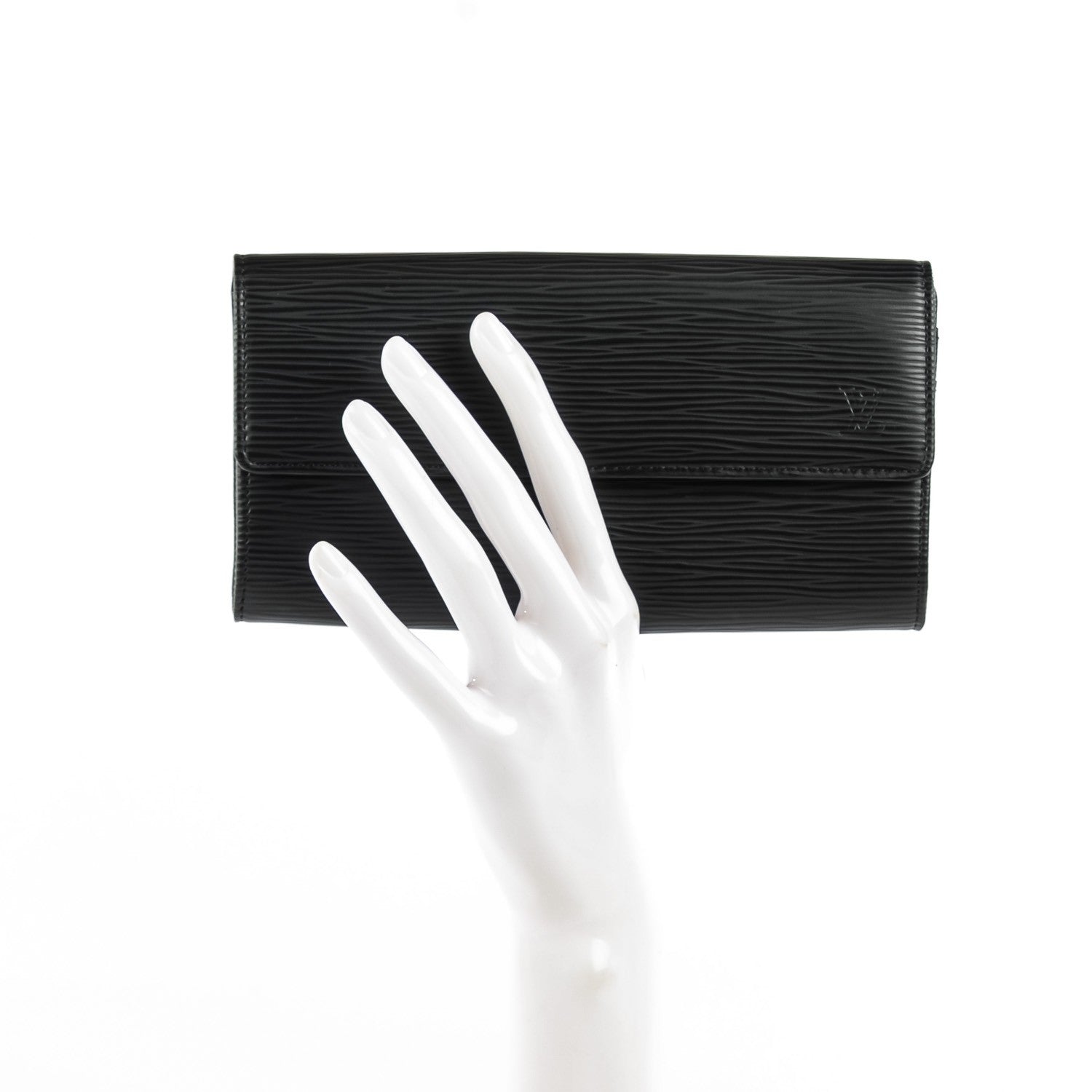 Louis Vuitton Epi Sarah Wallet Black 2 of 8