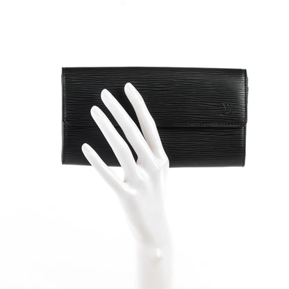 Louis Vuitton Epi Sarah Wallet Black 2 of 8