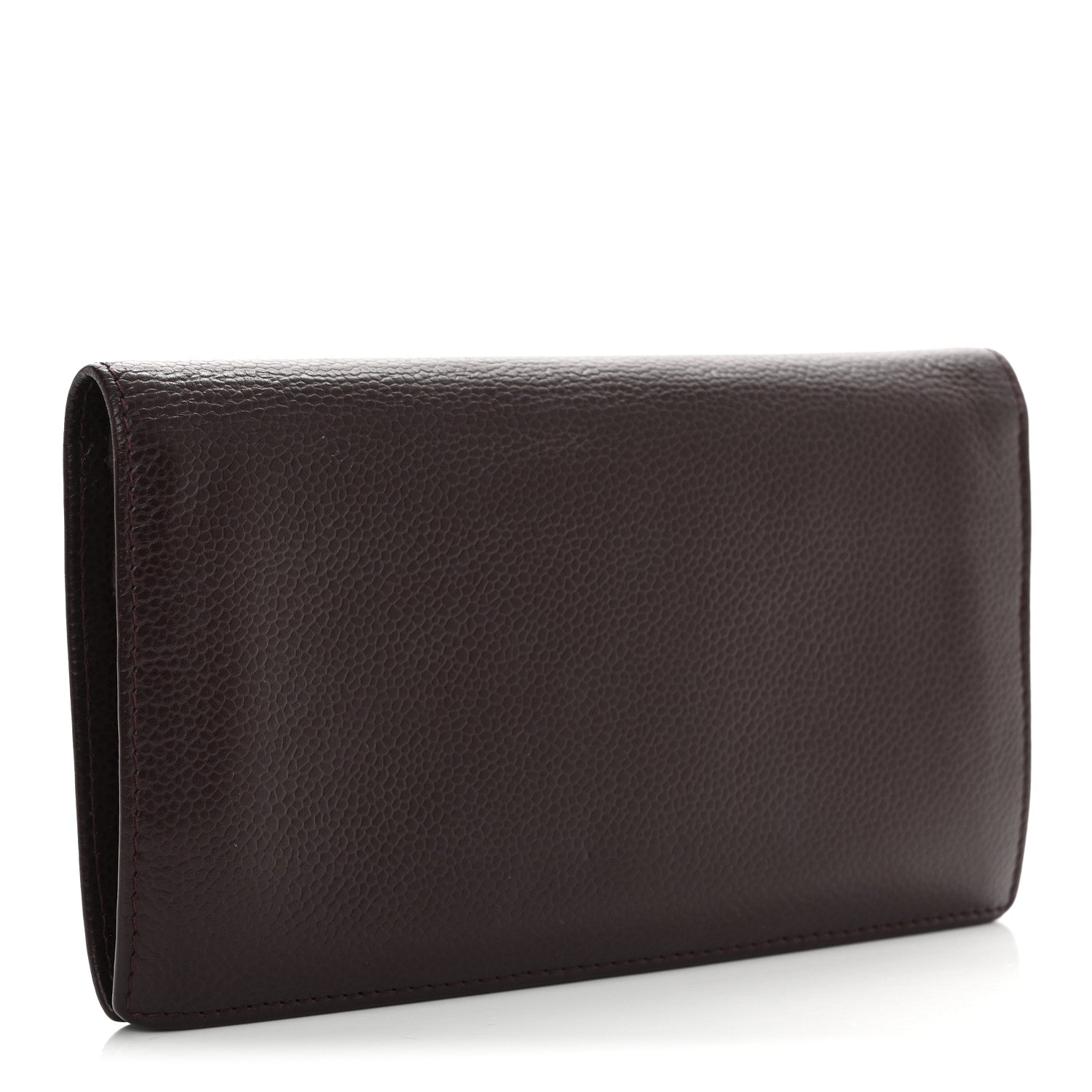 Chanel Caviar Timeless CC Yen Wallet Burgundy 3 of 18