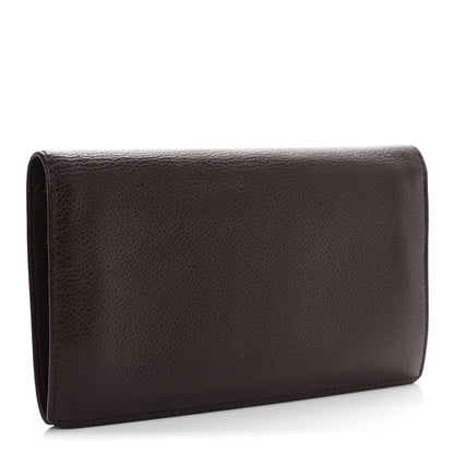 Chanel Caviar Timeless CC Yen Wallet Burgundy 3 of 18
