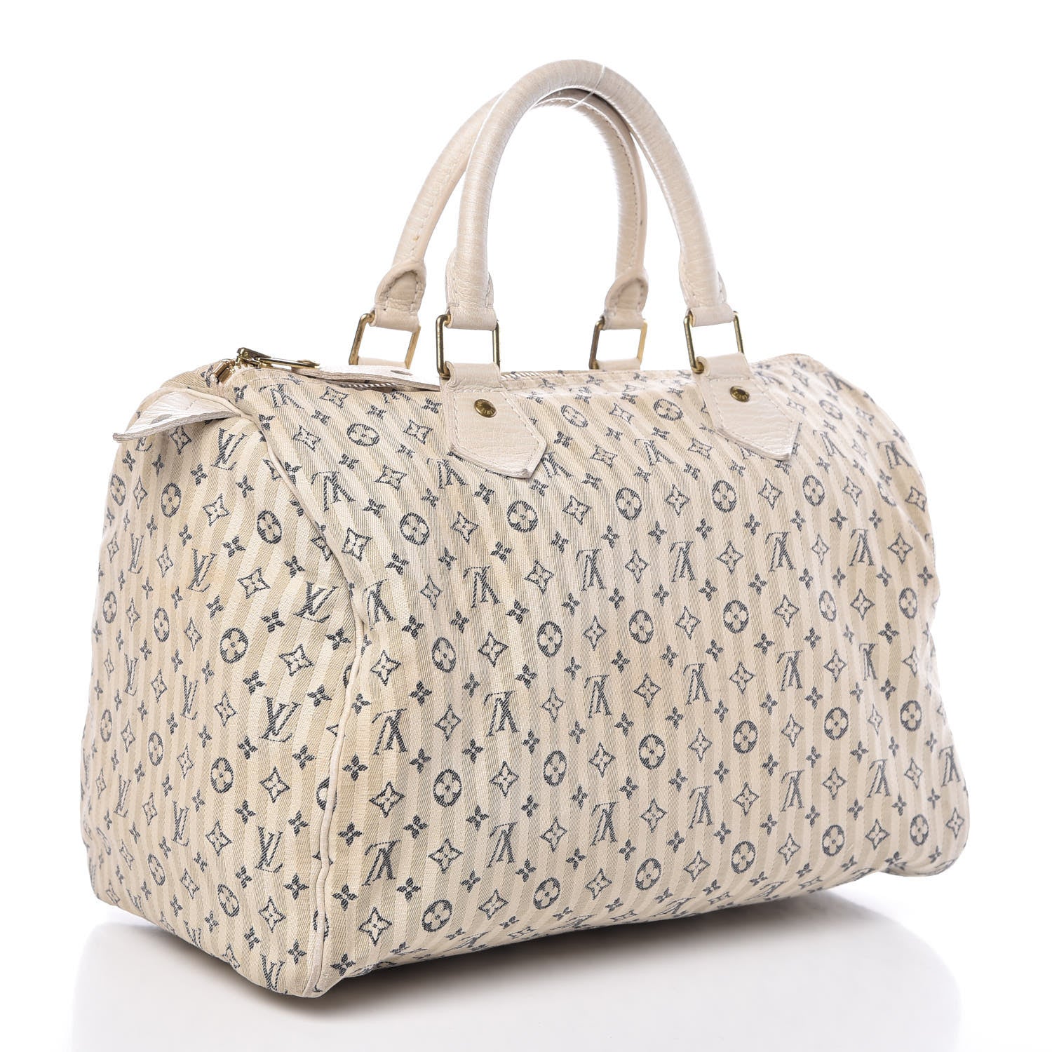 Louis Vuitton Mini Lin Croisette Speedy 30 Blue 3 of 9
