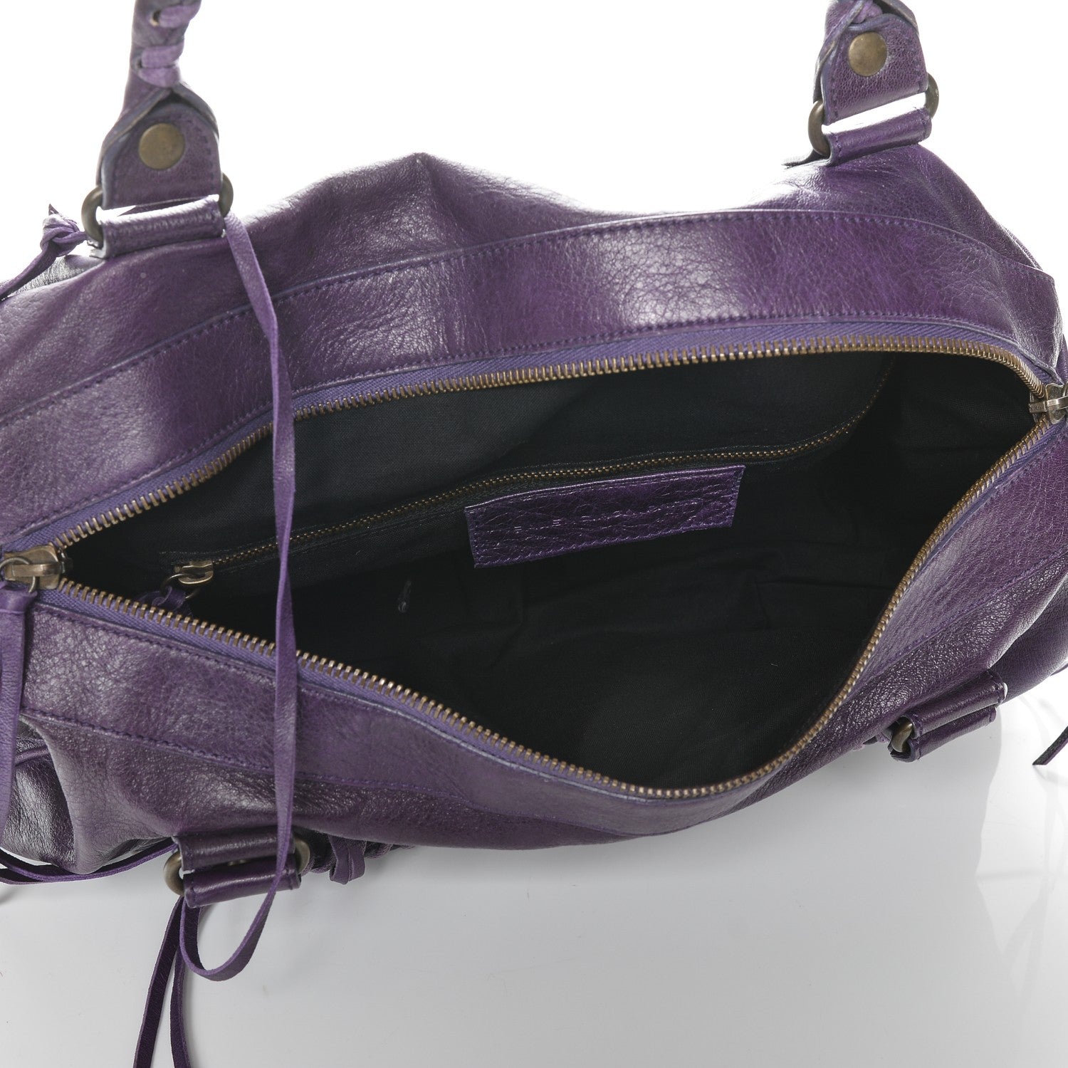 Balenciaga Chevre Classic Hardware Twiggy Eggplant 5 of 8