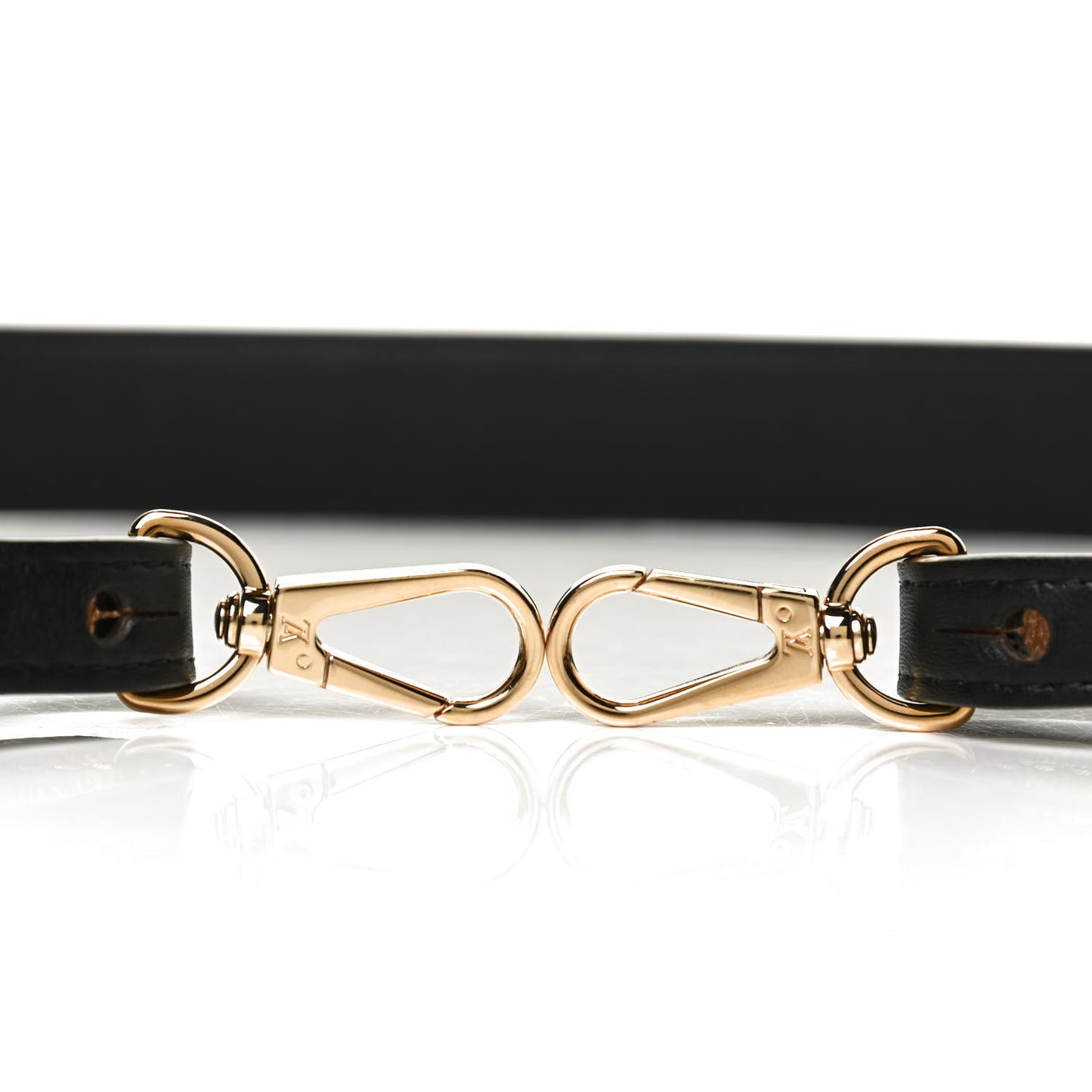 Reverse Monogram Bandouliere Shoulder Strap XL Black