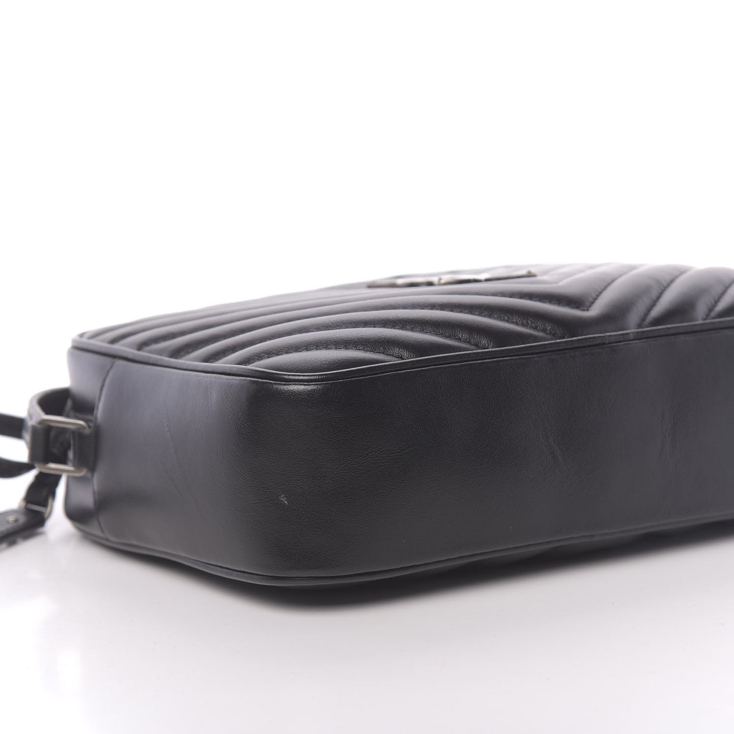 Calfskin Matelasse Monogram Lou Camera Bag Black