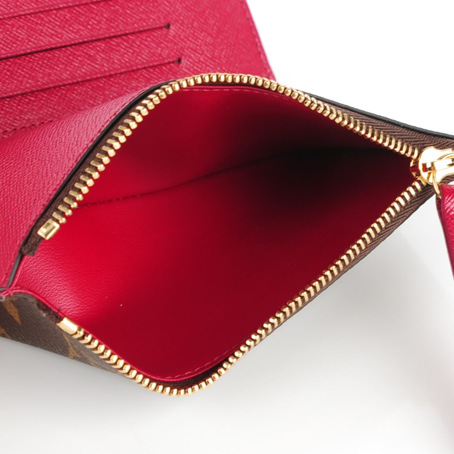 Monogram Adele Compact Wallet Fuchsia