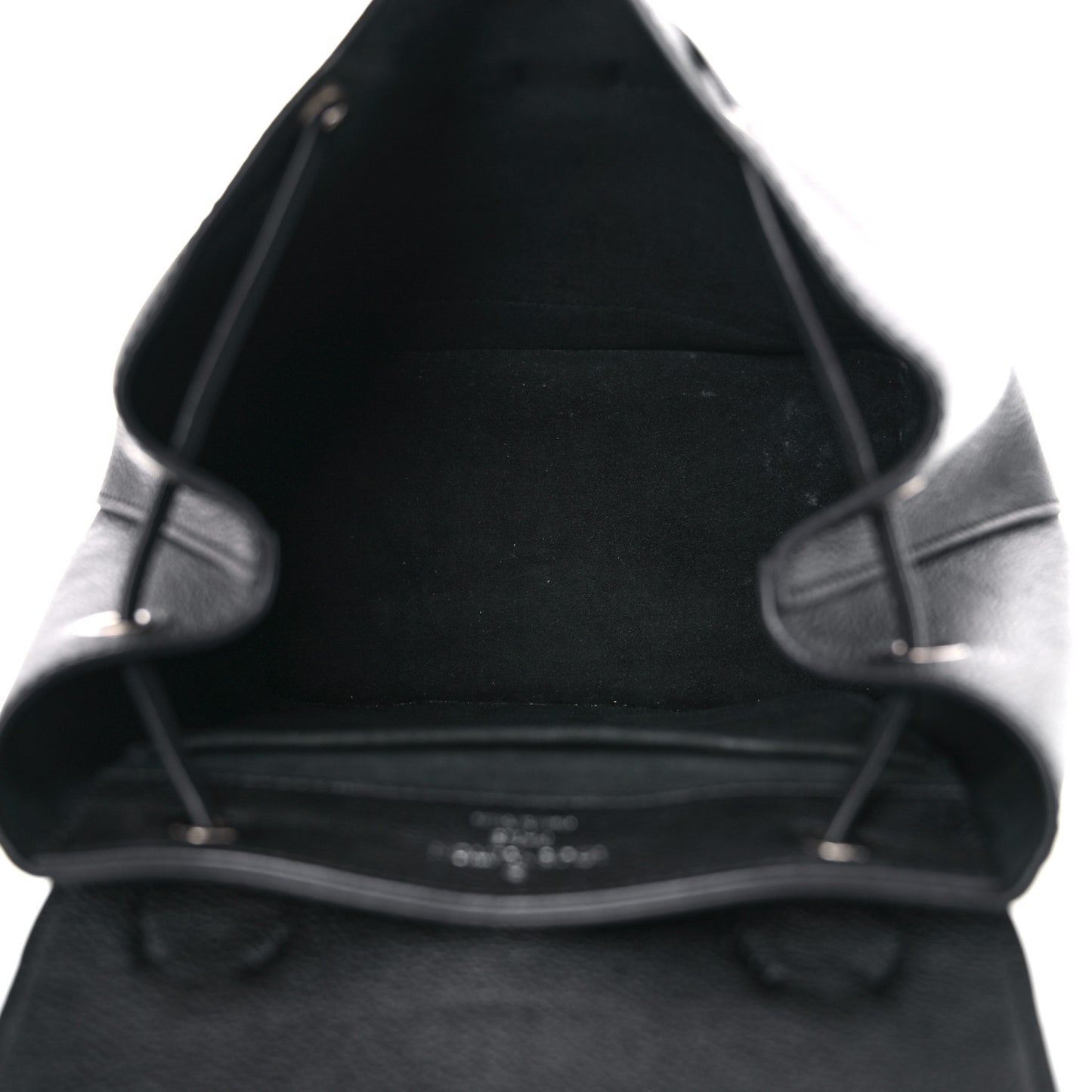 Calfskin Lockme Backpack Black